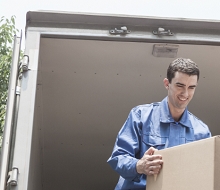 Man carrying boxes